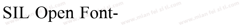 SIL Open Font字体转换